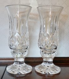 #7 Waterford Pair Of Candleholders 9 1/2'T (4 Pcs)