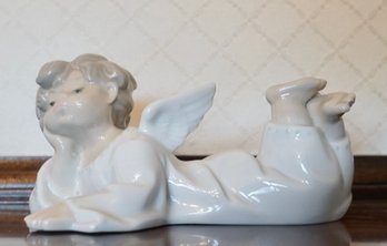 #35 Lladro Angel Laying Down 5 1/2'L