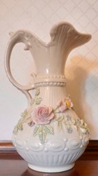 #36 Belleek Pitcher Green Mark 9'T