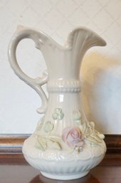 #37 Belleek Pitcher Green Mark 6'T