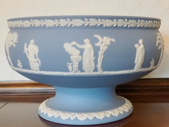 #47 Blue Wedgewood Fruit Bowl 8 1/2'W X 5'T