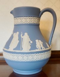 #49 Blue Wedgewood Pitcher 5 3/4'