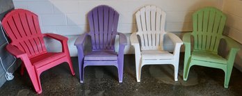 #362 Lot Of 4 Adams Adirondack Chairs