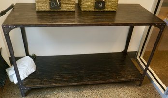 #363 Industrial 2 Shelf Work Table