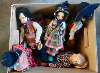 #1001 Box Of Dolls Including Lisette, Lenci