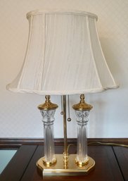 #87 Waterford Desk Lamp Brass Base 25'T