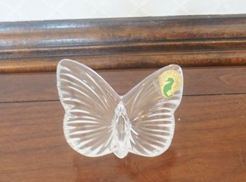 #97 Waterford Butterfly Paperweight