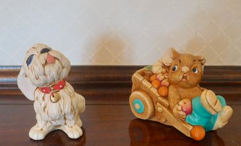 #98 Pair Of Pendelfin Dog & Rabbit