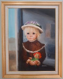 #103 Dianne Dengel Little Girl W/doll