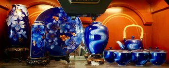 LR#2 Lot Of 10 Blue Asian Porcelain Made In Japan