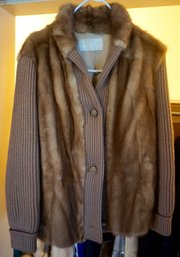#LR65 Weiner's Of Lawrence Fur Sweater Size Med