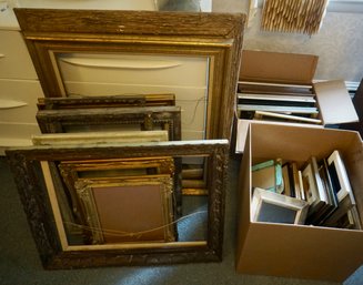 #B107 Large Lot Of Frames ( All Different Sizes)