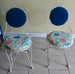 B#164 Pair Of Ice Cream Chairs