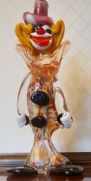 #179 Murano Glass Clown 9'T