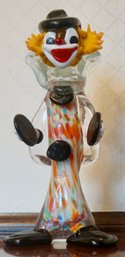 #180 Murano Glass Clown 9'T