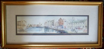 Signed Chris Taylor  Watercolor - 19.75' X 9.25'                                                   2 Flr