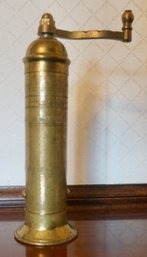 #197 Brass Atlas Pepper Mill (made In Greece)