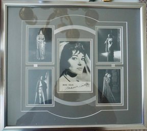 Maria Callas Framed, Signed Photo - 17.5' X 20'