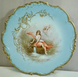 #3- Hand Painted Limoges Charger - 13 5/8' W