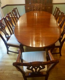 #225 Stanton Mahogany Dinig Room Table & 8 Chairs