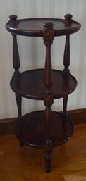 #231 Mahogany 3 Tier Plant Stant 28'T