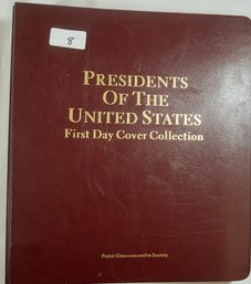 #8 -presidents Of The United States First Day Cover Collection Book From The Postal Commemorative Society