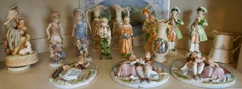 #180 Lot Of 15 Pieces Figurines Made In Japan
