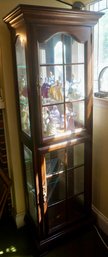 #208 Lighted Display Case Glass Shelves 20 1/2W X 13D X 72T