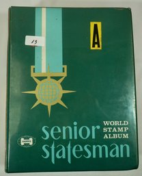 #13- Senior Statesman World Stamp Album By Harris - 30 - 40 Percent Full