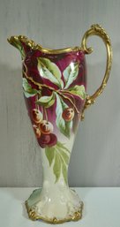 #59- Hand Painted Imperial Limoges Ewer- 14' T