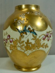 #60- Hand Painted Limoges Vase - 6'