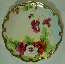 #112- Hand Painted, Signed Vienna Plate - 8.5'