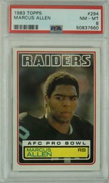 1983 Topps #294 Marcus Allen RC PSA 8 NM- MT