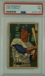 1952 Bowman # 24 Carl Furillo  PSA 7 NM