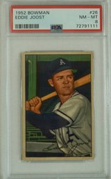 1952 Bowman # 26 Eddie Joost  PSA 8 NM- MT