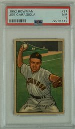 1952 Bowman # 27 Joe Garagiola  PSA 7 NM