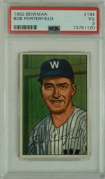 1952 Bowman #194 Bob Porterfield PSA 3 VG