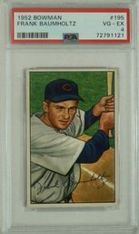 1952 Bowman #195 Frank Baumholtz PSA 4 VG - EX