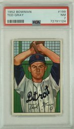 1952 Bowman #199 Ted Gray PSA 7 NM