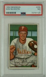 1952 Bowman #200 Ken Silvestri PSA 7 NM