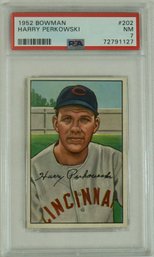 1952 Bowman #202 Harry Perkowski PSA 7 NM