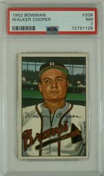 1952 Bowman #208 Walker Cooper PSA 7 NM