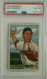 1952 Bowman #212 Solly Hemus PSA 6 EX - MT