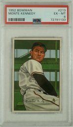 1952 Bowman #213 Monte Kennedy PSA 6 EX - MT