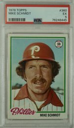 1978 Topps #360 Mike Schmidt ( HOF ) PSA 5 EX