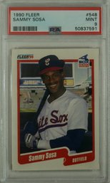 1990 Fleer #548 Sammy Sosa RC PSA 9 MINT