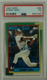 1990 Topps #692 Sammy Sosa RC PSA 7 NM