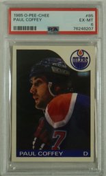 1985 O - Pee - Chee #85 Paul Coffey (HOF ) PSA 6 EX- MT