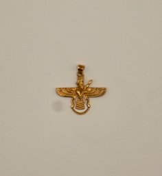 #3- 18k Gold Farvahar Pendant - 3.7 Grams