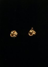 #12- 14k Knot Earrings- 1.6 Grams